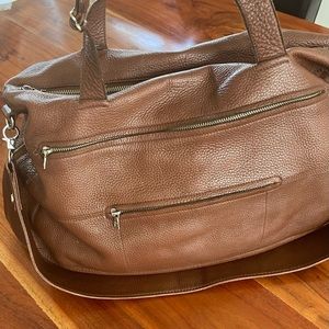 Rudsak Leather Multipurpose Bag with Leather Handles and Shoulder Strap.